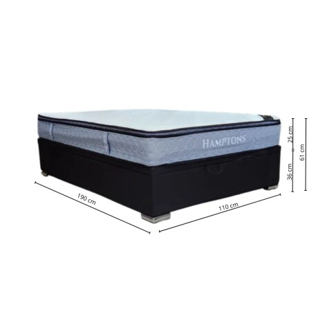 Sommier Baul Plaza Y Media Hamptons Hybrid Ruthenium Sommier Baul Plaza Y Media Hamptons Hybrid Ruthenium