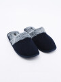 PANTUFLA SAMUEL AZUL OSCURO