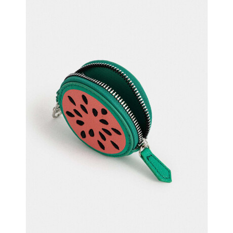 Monedero Cuerina Fruta Combinacion Tricolor