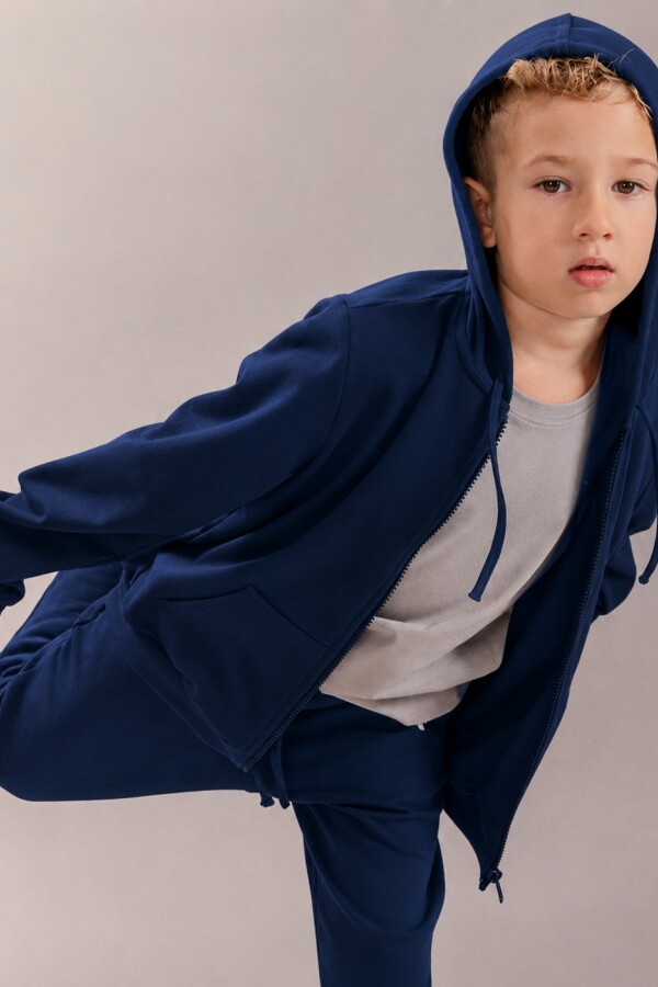 Campera Deporitva. Azul Mariano