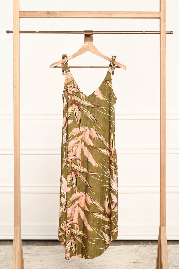 Vestido Nudos Print Safari
