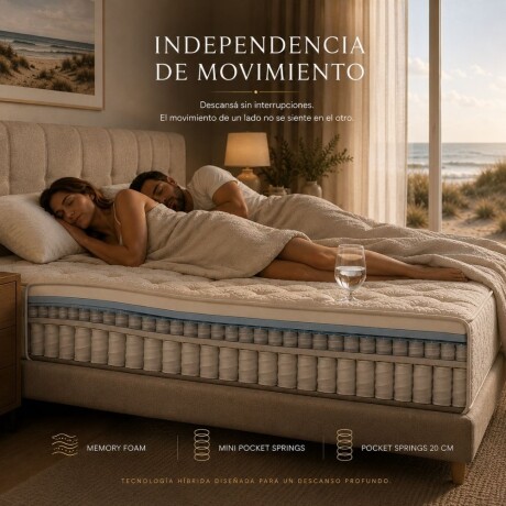 Colchon de resortes 2 Plazas HAMPTONS Tantalum Colchon de resortes 2 Plazas HAMPTONS Tantalum