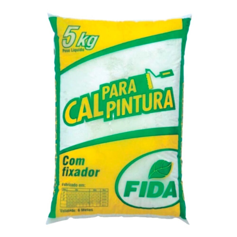 CAL PINTURA CON FIJADOR 5 KG FIDA Cal Pintura Con Fijador 5 Kg Fida