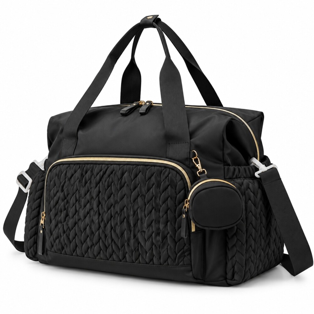 Bolso maternal XL ASH negro