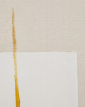 Cuadro abstracto de Salin con raya vertical de lino beige 80 x 100 cm Cuadro abstracto de Salin con raya vertical de lino beige 80 x 100 cm