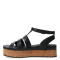 Sandalias de Mujer Bottero estilo franciscana Negro