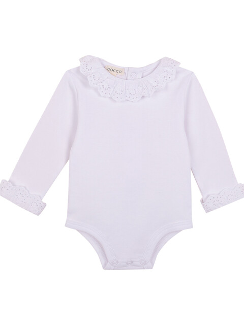 Body Manga Larga Gola Blanco Optico