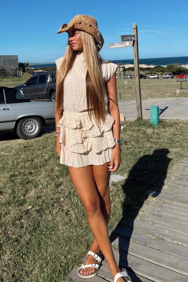 Blusa Mosqueta Beige