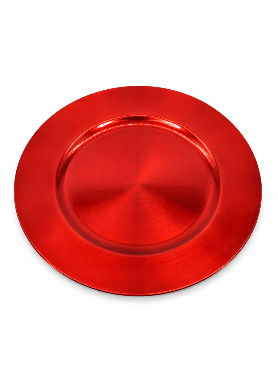 PLATO BASE GLOW - ROJO 