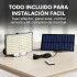 Foco Led Reflector Solar Recargable 20w Sensor Control Variante Fría