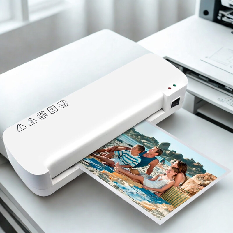 Plastificadora laminadora térmica portátil A4 BLANCO