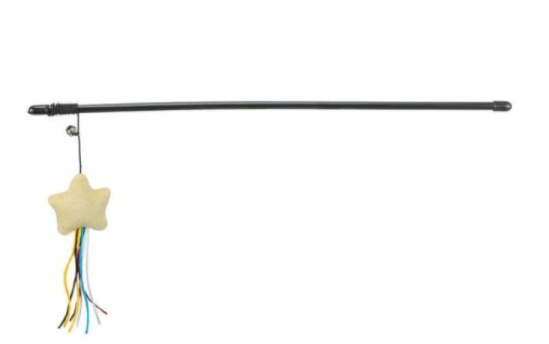 PLAYING ROD STAR, PLASTIC/PLUSH, CATNIP, 46 CM 