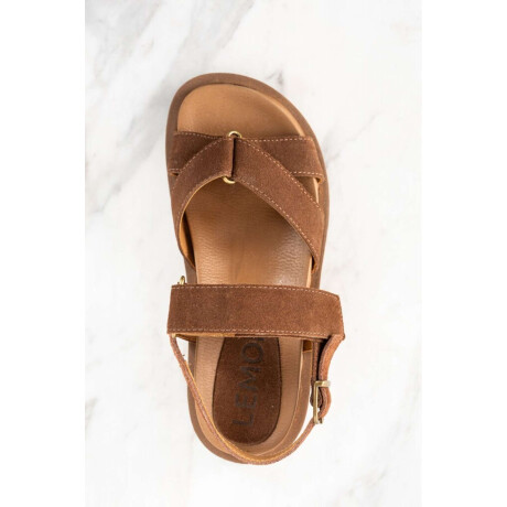 Sandalia Gamuza Chocolate