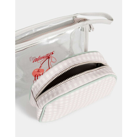 Set De Portacosméticos Estampado Escoces