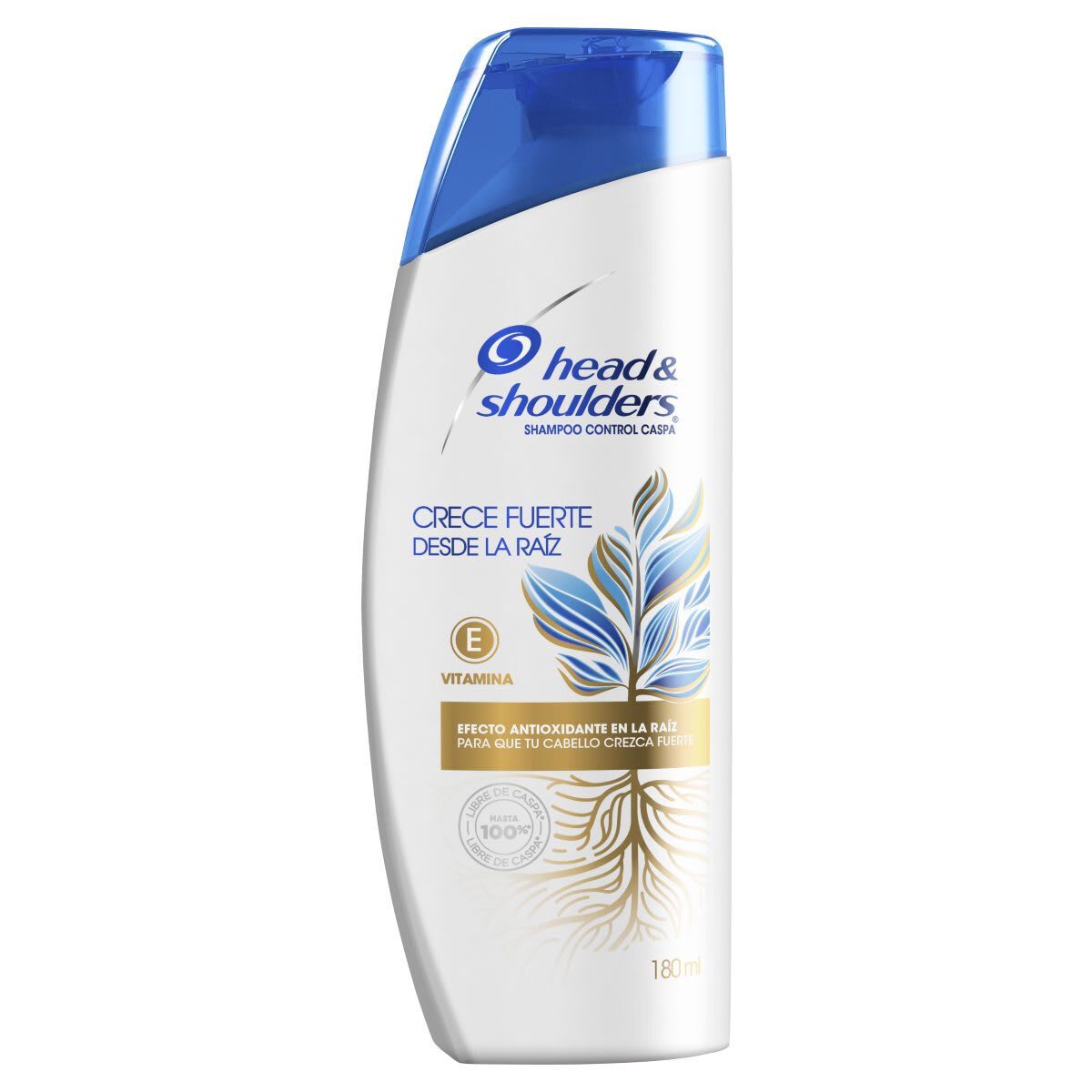 Shampoo Head & Shoulders Fuerza de Raíz 180ml – Cabello Fuerte y Saludable