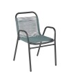 Silla de Jardi­n Simil Rattan Verde