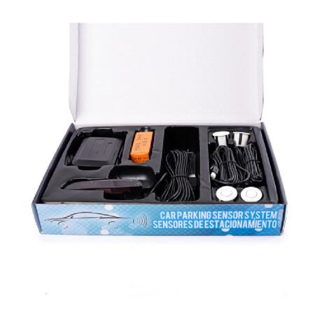 KIT ESTACIONAMIENTO 4 SENSORES CON DISPLAY (BLANCO) Kit Estacionamiento 4 Sensores Con Display (blanco)