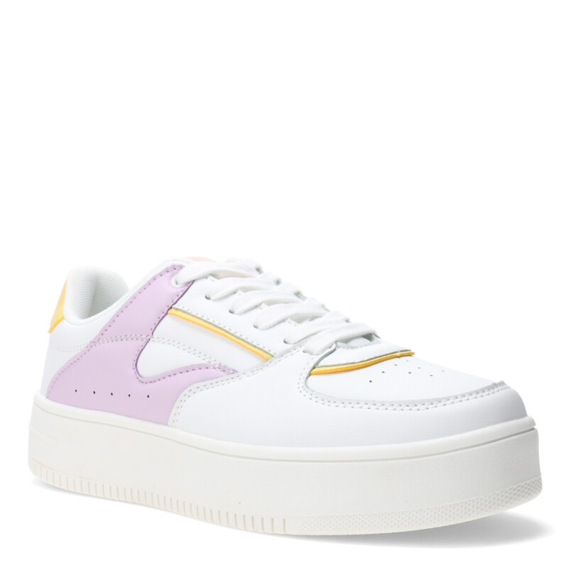 Championes de Mujer Miss Carol ROSA Blanco - Lila