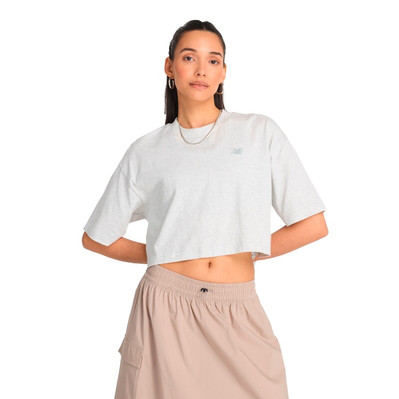 Camiseta Logo Relaxed Jersey de Mujer Blanco