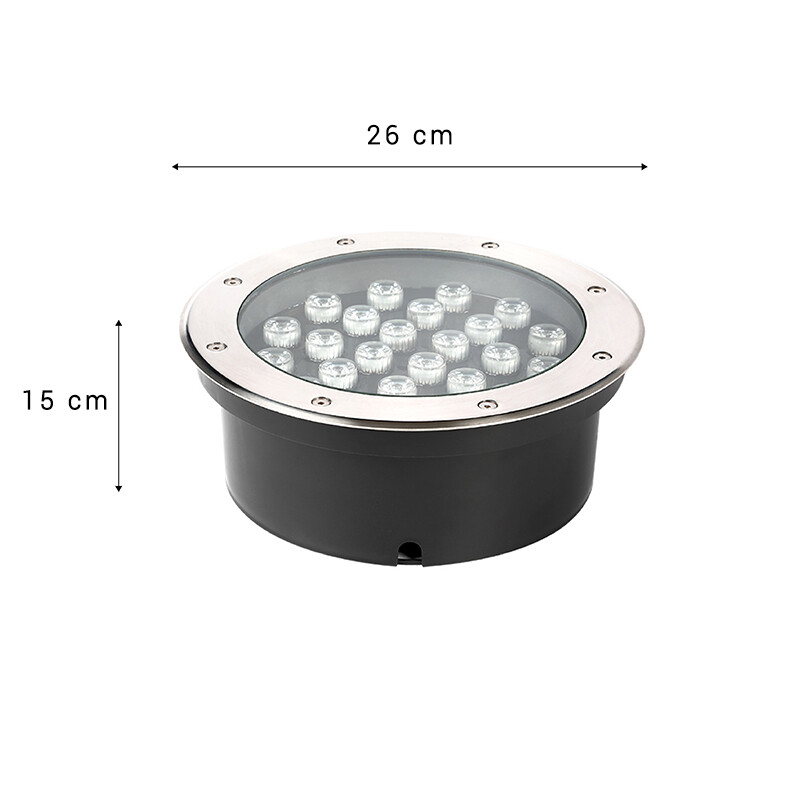 Foco Led de Piso Galilei 36W Luminaria LED De Piso Galilei 36W