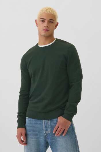 Buzo De Algodón Cuello Redondo Hombre Essex Green 702