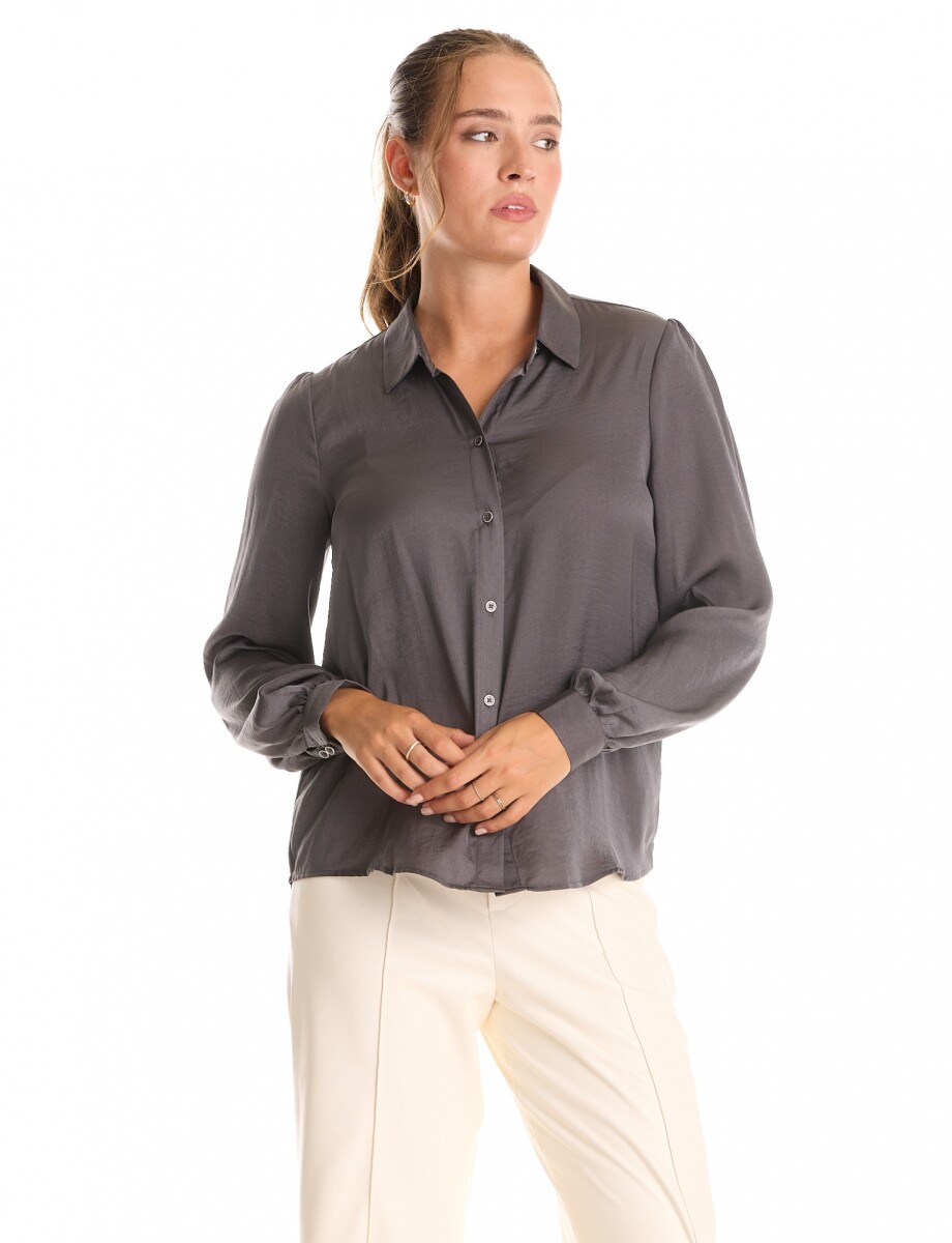 Camisa Solid - Gris 