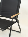 Silla Playa Plegable Alta Negro