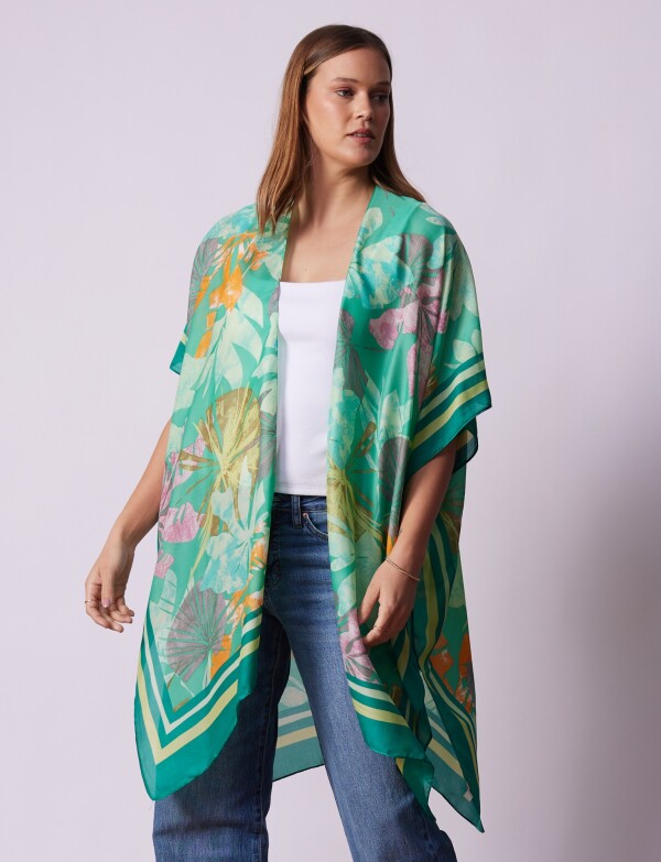 Kimono Flores VERDE/MULTI
