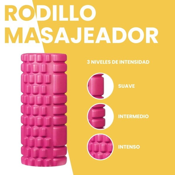 Rolo Masajeador Rodillo Pilates Yoga Foam Roller 33 Cm Color Rosa Rolo Masajeador Rodillo Pilates Yoga Foam Roller 33 Cm Color Rosa