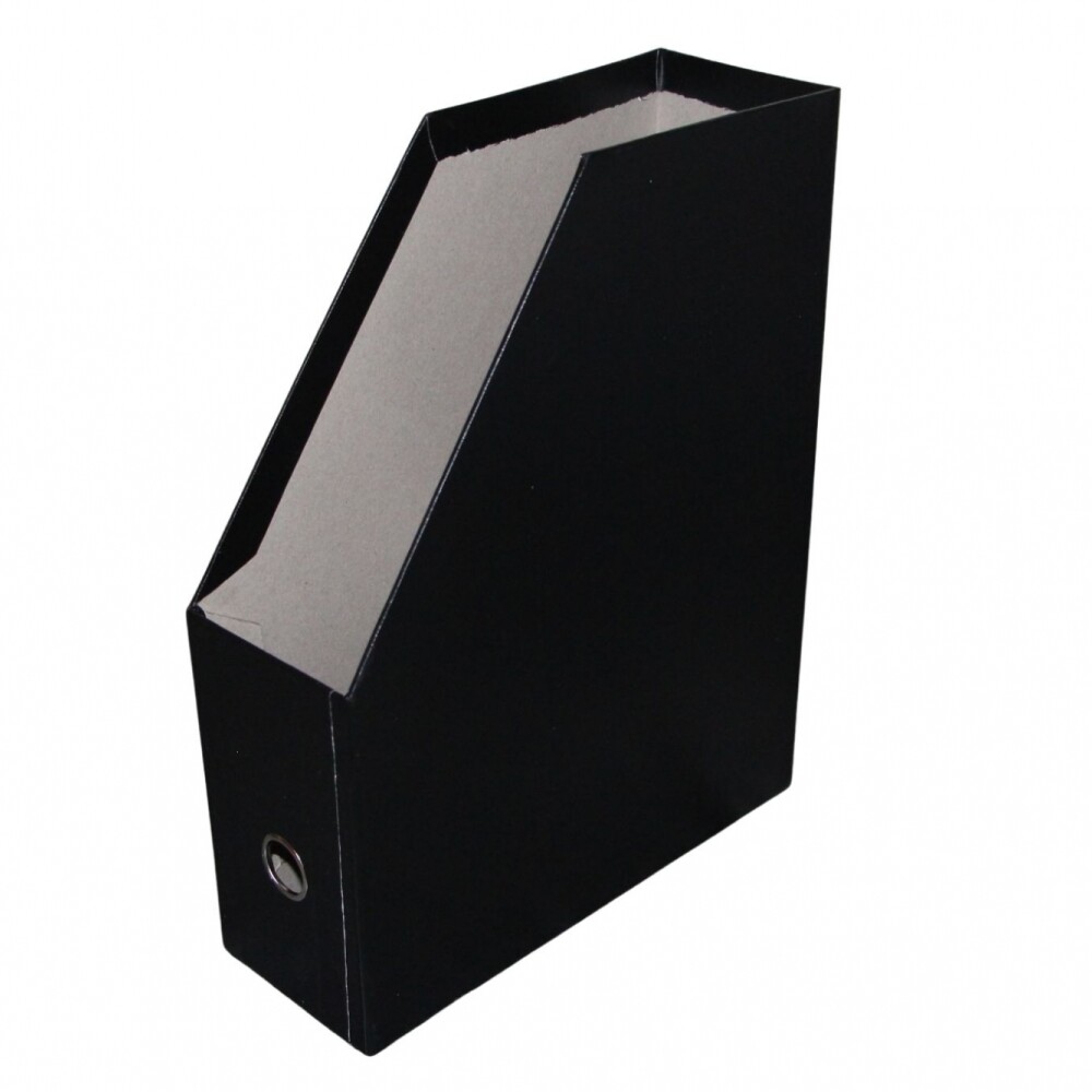 CAJA DE CARTON FORRADA COLOR NEGRO