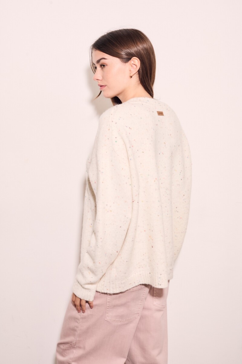 Sweater Bouttonne Nácar
