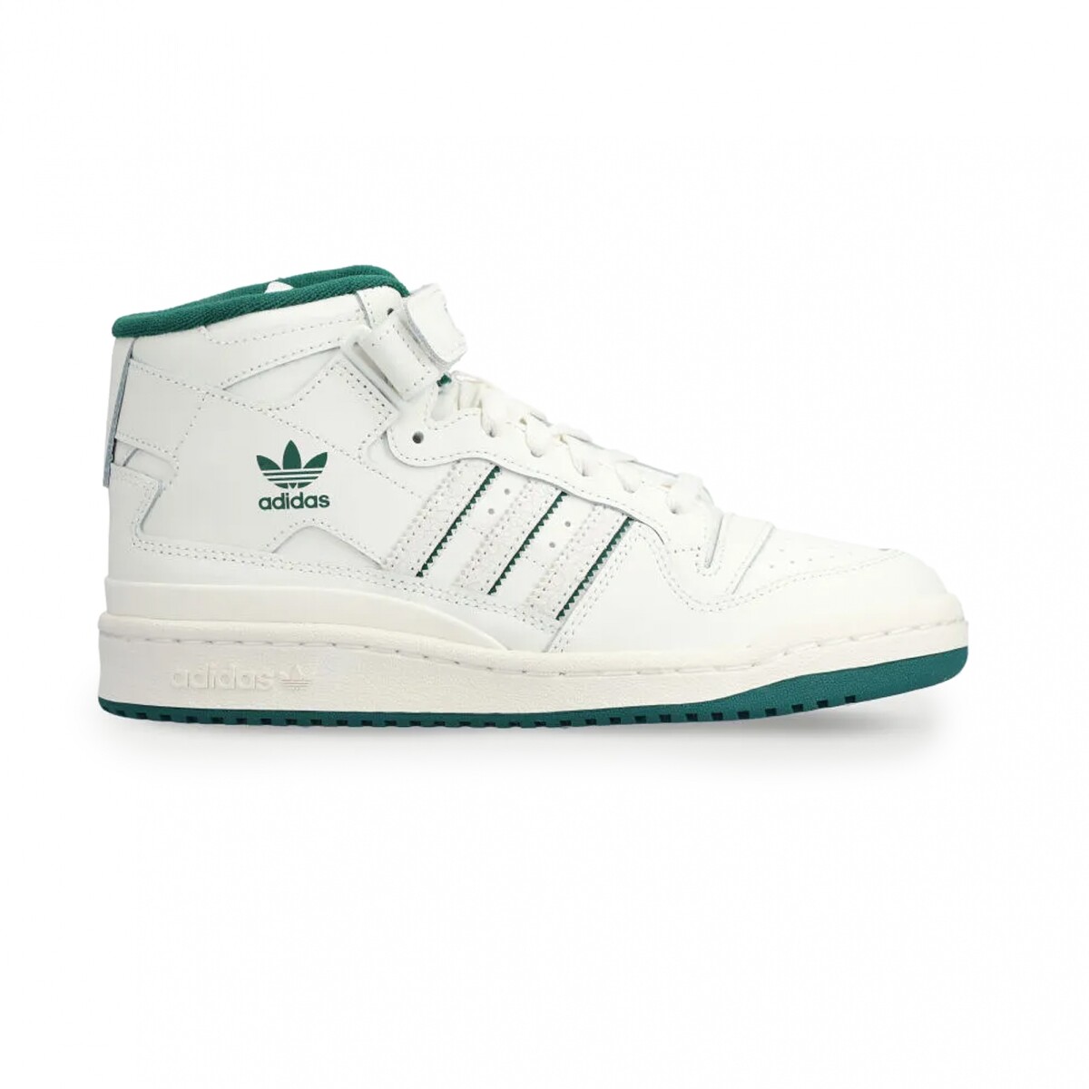 Championes adidas Forum Mid - cloud white/collegiate green/cloud white 