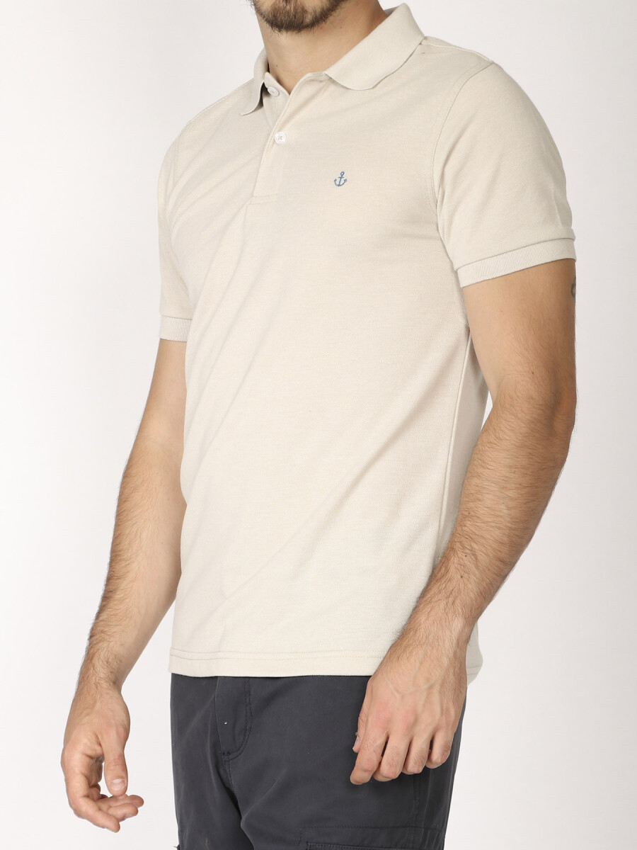 Remera Piqué Navigator - Beige Melange 