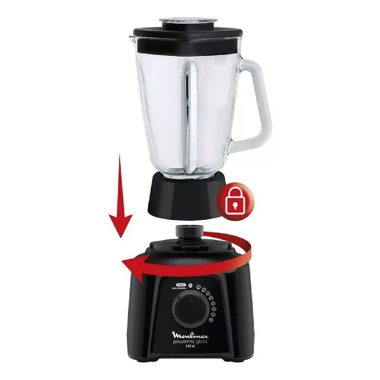 Licuadora Power Mix 8 Velocidades Moulinex