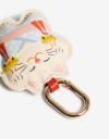 Llavero Cuero/PU Llavero Y Charm "lucky Cats" - Combinacion Multicolor