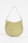 Cartera de hombro suede trenzado lima