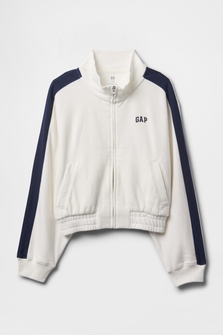 Campera Deportiva Sin Felpa Logo Gap Niña New Off White