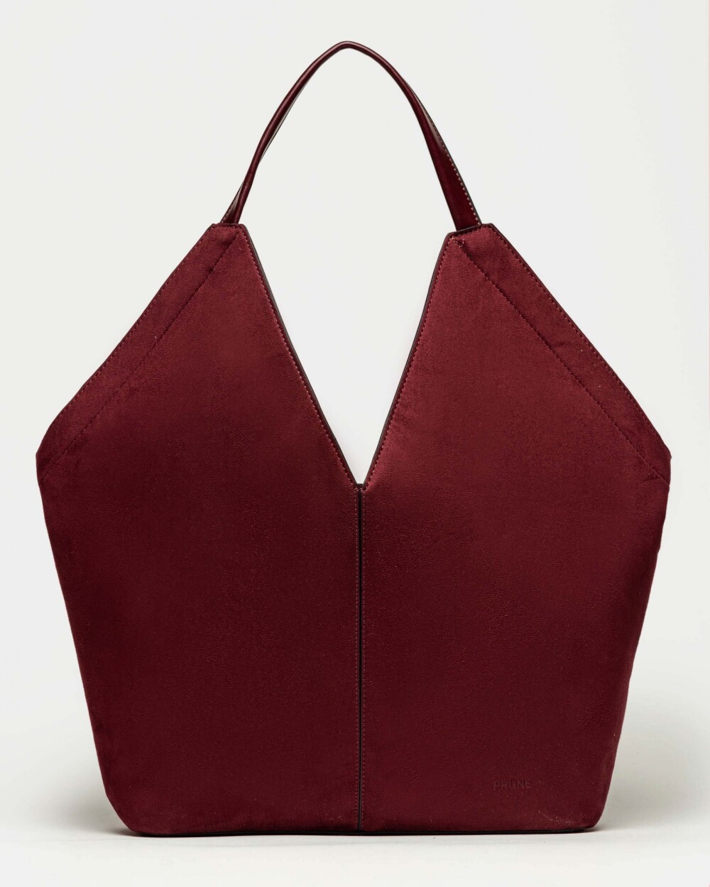 Bolso Josephine en efecto gamuza Bordeaux