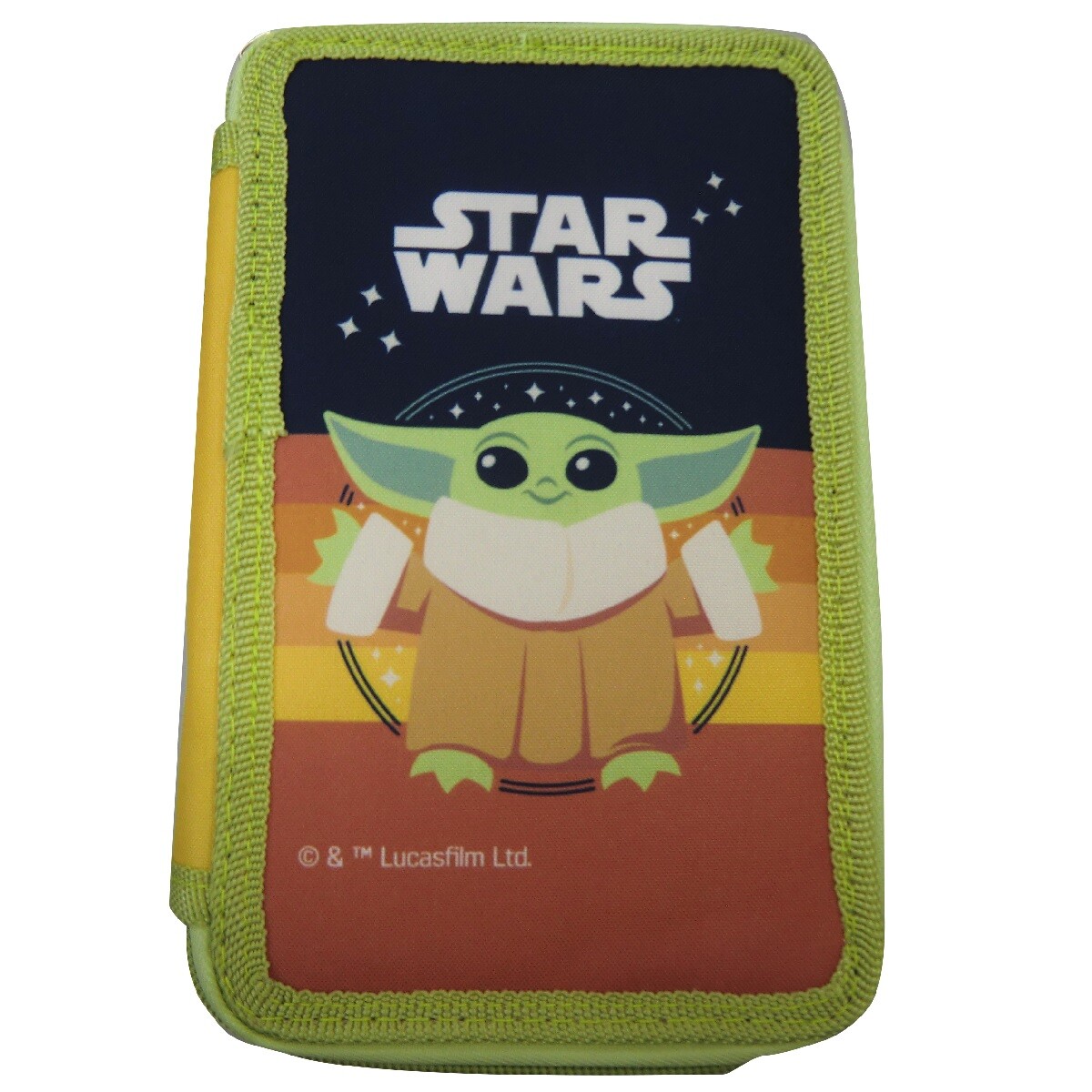 ESCOLAR CARTUCHERA 3 PISOS BABY YODA - S/C 