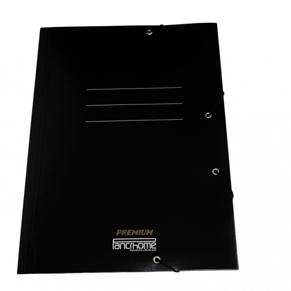 CARPETA CON ELASTICO PREMIUM 309 COLOR NEGRO CARPETA CON ELASTICO PREMIUM 309 COLOR NEGRO
