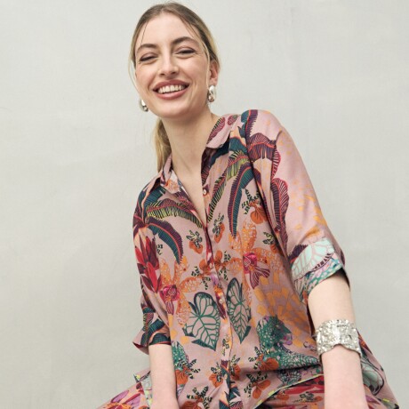 CAMISA ANTOLOGIA Lila Grisáceo