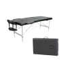 Camilla Portátil Profesional Lumax de Aluminio 185x60cm Negra