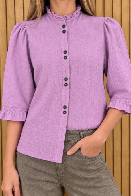 Camisa Carlita Volados Lila