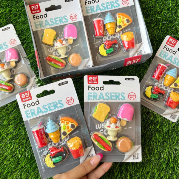 Goma de borrar fast food diseño 2