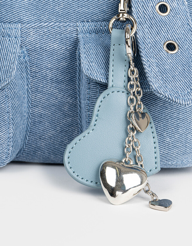 Bowling Denim Cartera Bowling De Denim - Azul Gastado