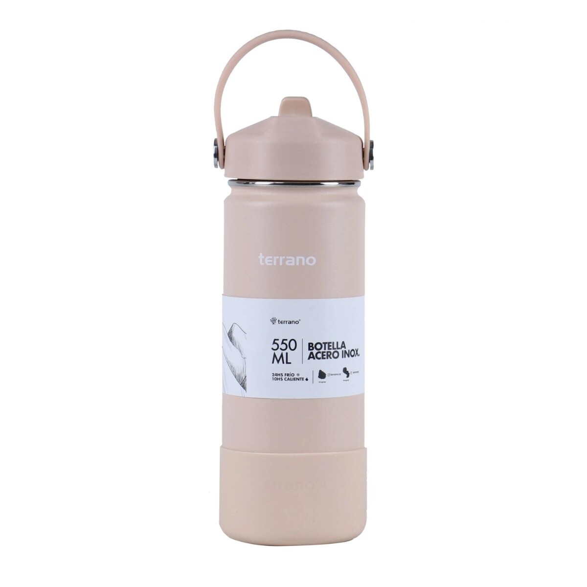 Botella Térmica Terrano con Pico 550ML - ROSA 