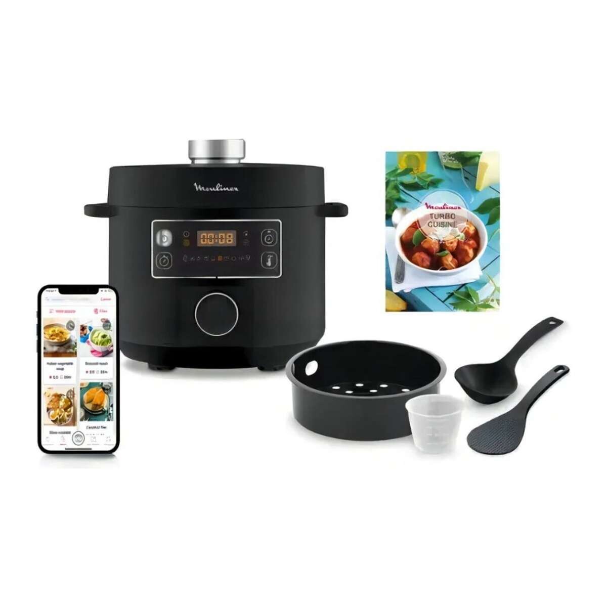 Olla Programable Multifunción Moulinex Turbo Cuisine 5Lts - 10 Programas 