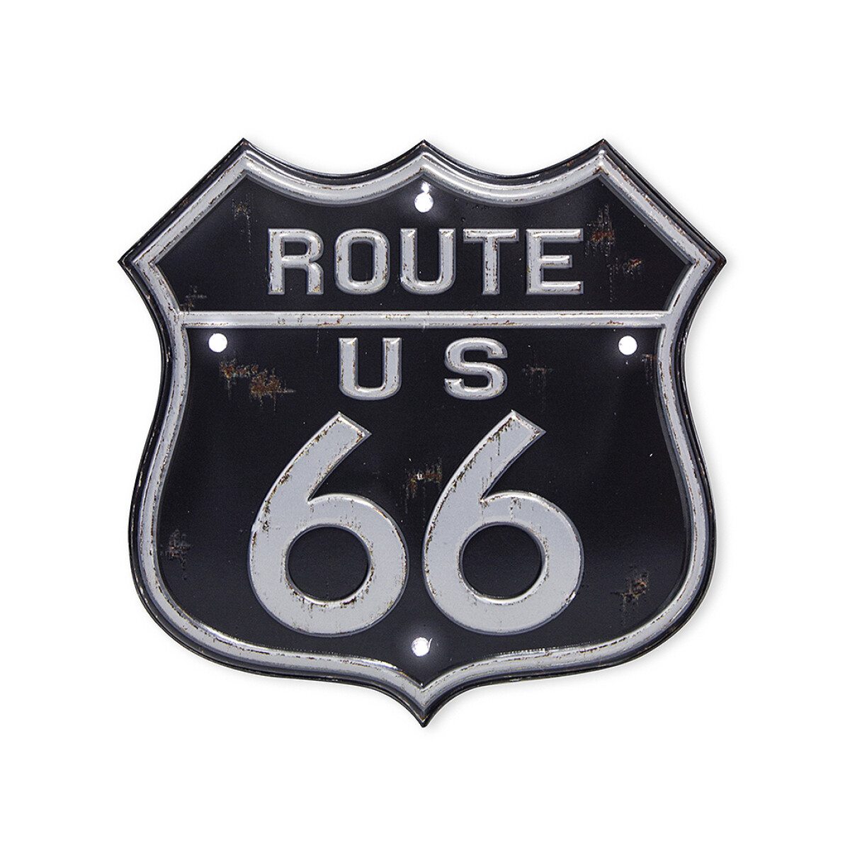 Cartel decorativo Con Luz Route 66 