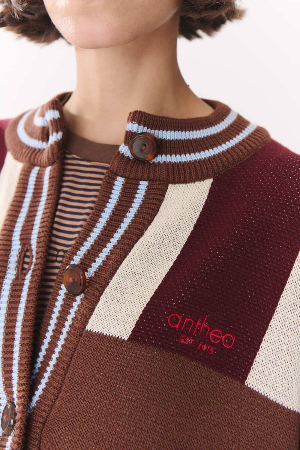 Cardigan Glory Print Bordó