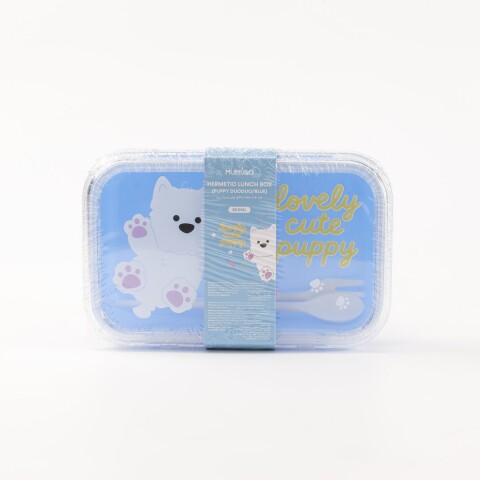 LUNCHERA HERMÉTICA (PERRITO DUODUO / AZUL / 800 ML) LUNCHERA HERMÉTICA (PERRITO DUODUO / AZUL / 800 ML)